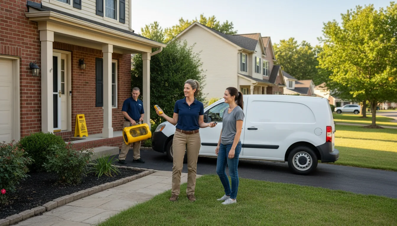 Residential water damage restoration in Powder River, WY